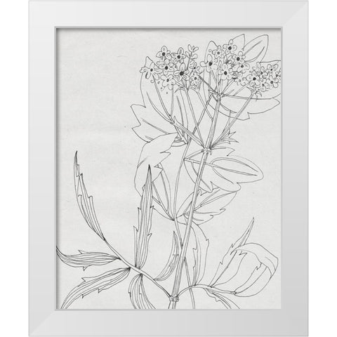 Wild Blossoms II White Modern Wood Framed Art Print by Wang, Melissa