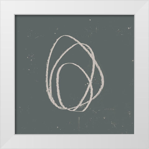 Rock Clutch II White Modern Wood Framed Art Print by Green, Jacob