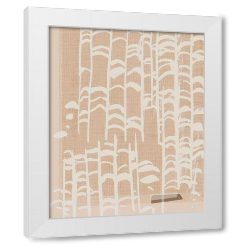 Dry Grass I White Modern Wood Framed Art Print by Wang, Melissa