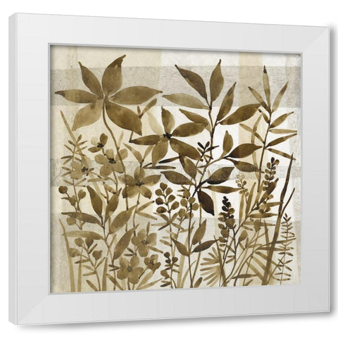 Neutral Garden I White Modern Wood Framed Art Print by OToole, Tim