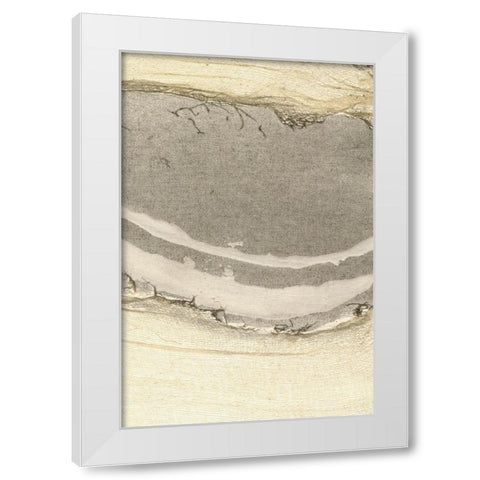 Flux I White Modern Wood Framed Art Print by Lam, Vanna
