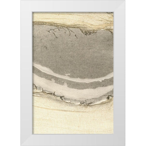 Flux I White Modern Wood Framed Art Print by Lam, Vanna