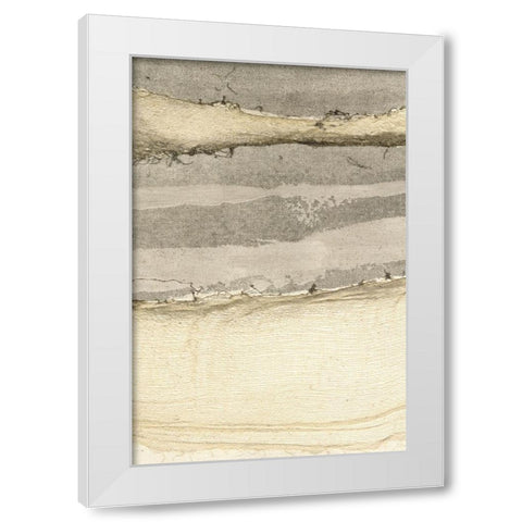 Flux II White Modern Wood Framed Art Print by Lam, Vanna