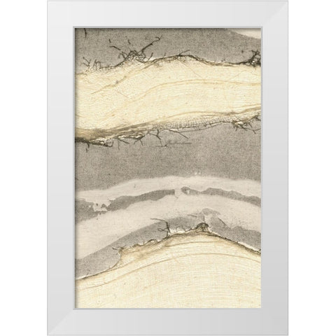 Flux III White Modern Wood Framed Art Print by Lam, Vanna