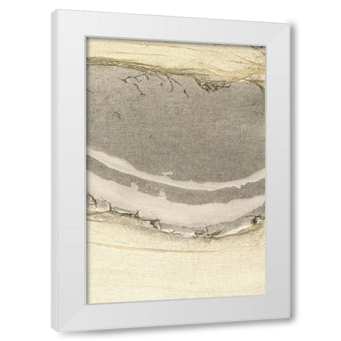 Embellished Flux I White Modern Wood Framed Art Print by Lam, Vanna