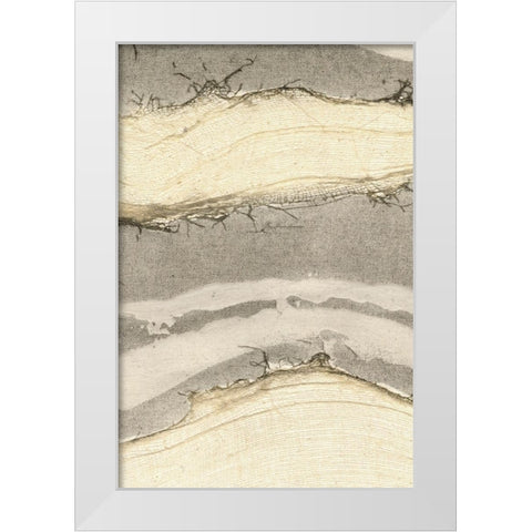 Embellished Flux III White Modern Wood Framed Art Print by Lam, Vanna