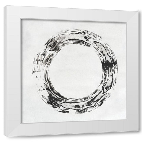 Endgrain I White Modern Wood Framed Art Print by Lam, Vanna