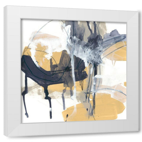Centralen II White Modern Wood Framed Art Print by Vess, June Erica
