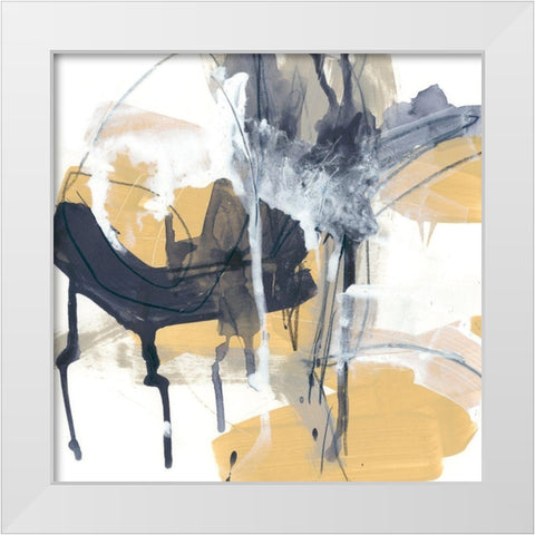 Centralen II White Modern Wood Framed Art Print by Vess, June Erica
