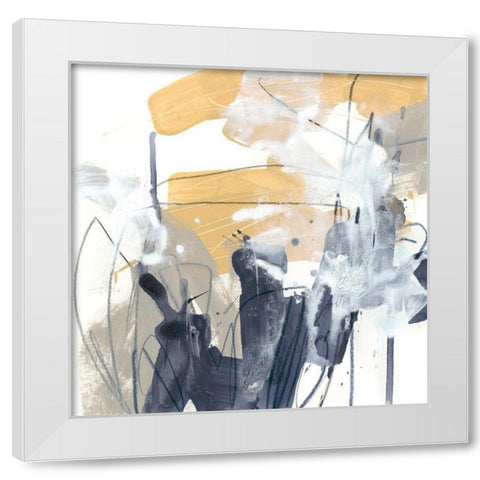 Centralen IV White Modern Wood Framed Art Print by Vess, June Erica