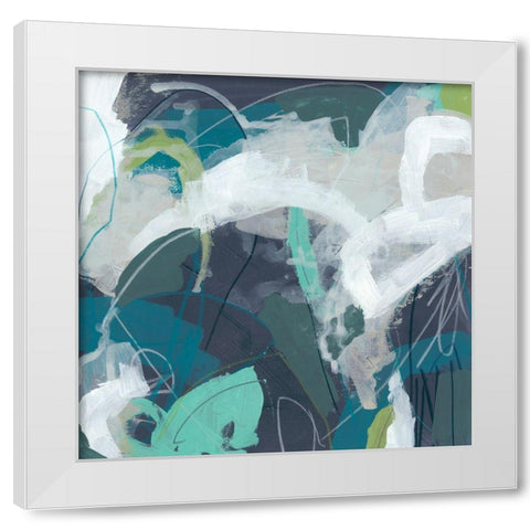 Trassel I White Modern Wood Framed Art Print by Vess, June Erica