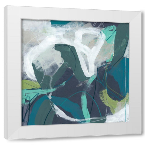 Trassel II White Modern Wood Framed Art Print by Vess, June Erica