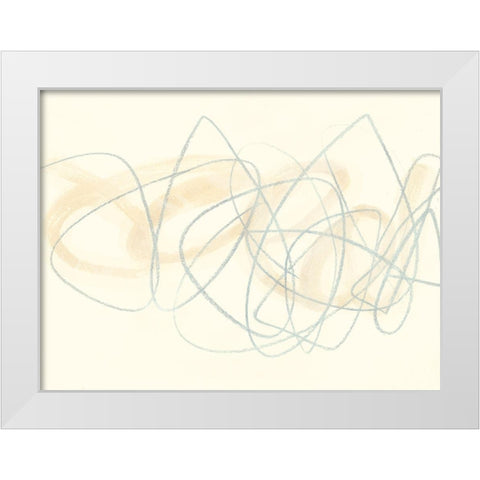 Runda Sketch I White Modern Wood Framed Art Print by Vess, June Erica