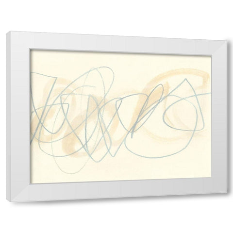 Runda Sketch II White Modern Wood Framed Art Print by Vess, June Erica