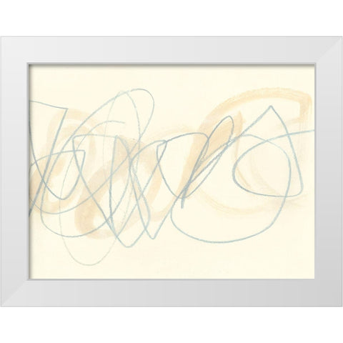 Runda Sketch II White Modern Wood Framed Art Print by Vess, June Erica