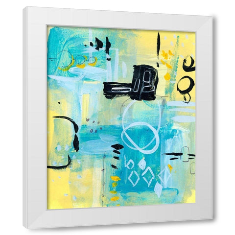 Floating Atmosphere II White Modern Wood Framed Art Print by Wang, Melissa