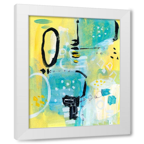 Floating Atmosphere III White Modern Wood Framed Art Print by Wang, Melissa