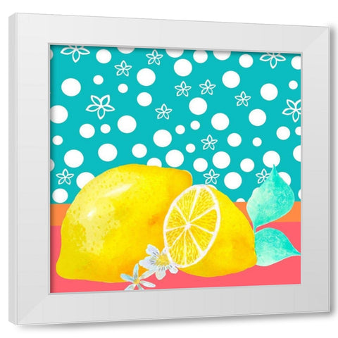 Lemon Inspiration II White Modern Wood Framed Art Print by Hernandez, Larisa