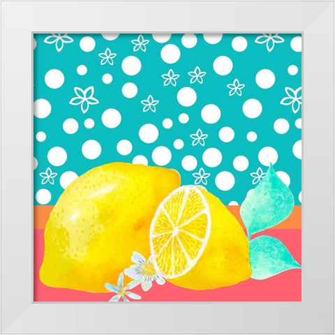 Lemon Inspiration II White Modern Wood Framed Art Print by Hernandez, Larisa