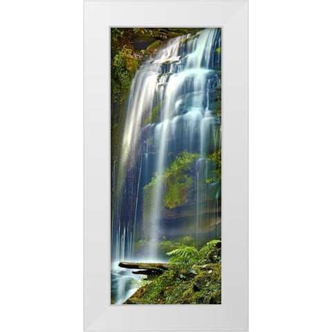 Vertical Water V White Modern Wood Framed Art Print by McLoughlin, James