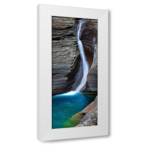 Vertical Water VIII White Modern Wood Framed Art Print by McLoughlin, James