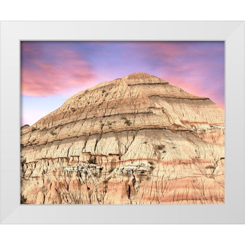 Badlands I White Modern Wood Framed Art Print by McLoughlin, James
