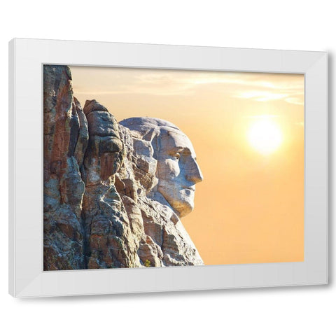 Badlands VIII White Modern Wood Framed Art Print by McLoughlin, James