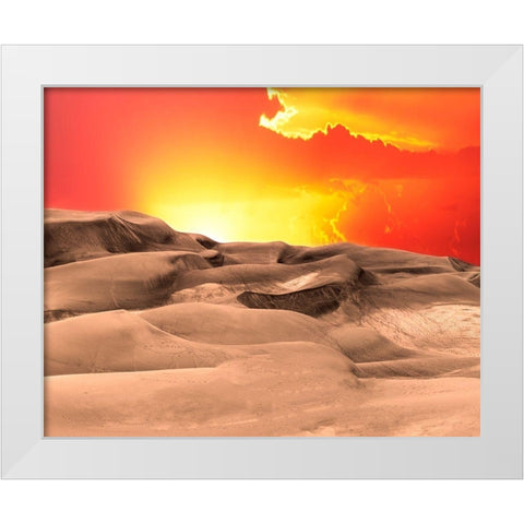 Western Landscape Photo VII White Modern Wood Framed Art Print by McLoughlin, James