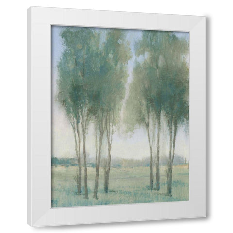 Tree Grove I White Modern Wood Framed Art Print by OToole, Tim