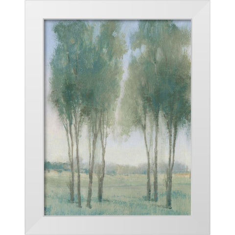 Tree Grove I White Modern Wood Framed Art Print by OToole, Tim