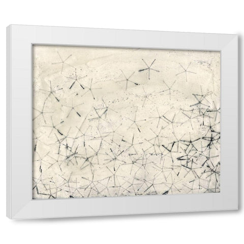 Shorelines White Modern Wood Framed Art Print by Stramel, Renee W.