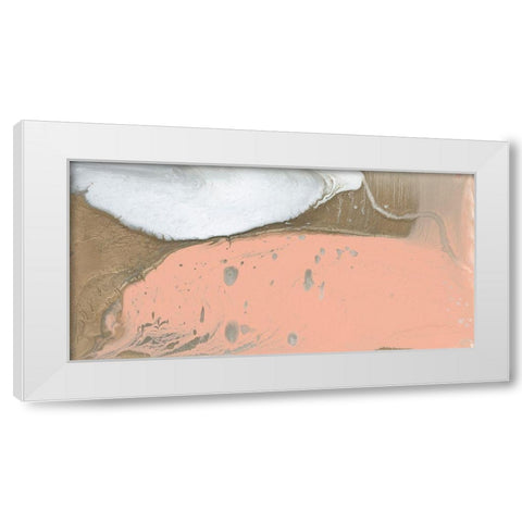 Metallic Sherbet I White Modern Wood Framed Art Print by Studio W
