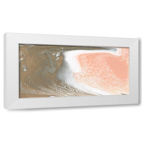 Metallic Sherbet II White Modern Wood Framed Art Print by Studio W