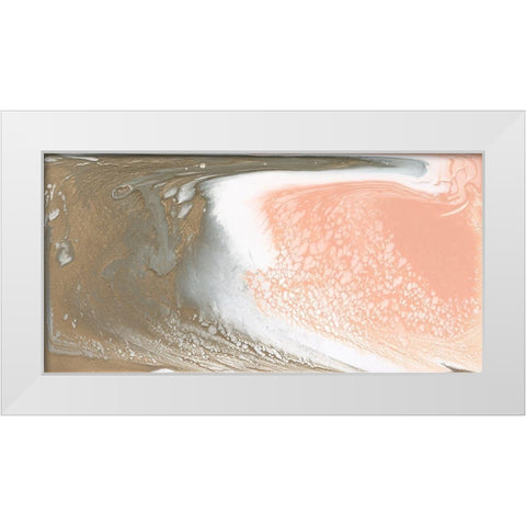 Metallic Sherbet II White Modern Wood Framed Art Print by Studio W