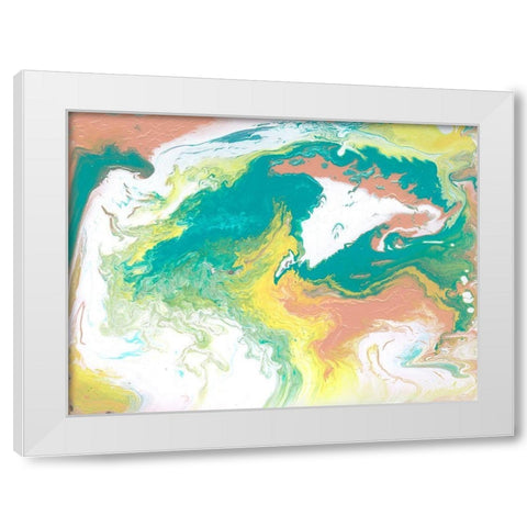 Rainbow Sherbet II White Modern Wood Framed Art Print by Ilosky, Pam