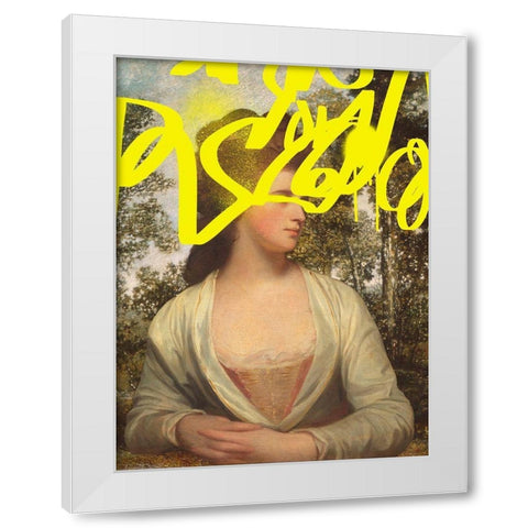 Concealed Portrait IV White Modern Wood Framed Art Print by Barnes, Victoria