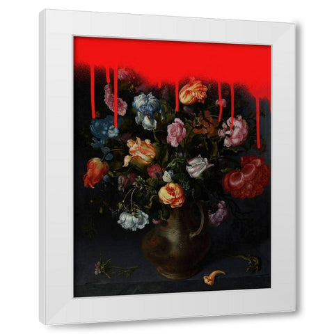 Sprayed Arrangement II White Modern Wood Framed Art Print by Barnes, Victoria