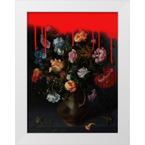 Sprayed Arrangement II White Modern Wood Framed Art Print by Barnes, Victoria