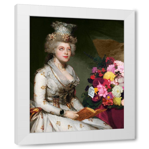 No Thanks II White Modern Wood Framed Art Print by Popp, Grace