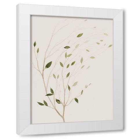 Winds Whisper I White Modern Wood Framed Art Print by Popp, Grace