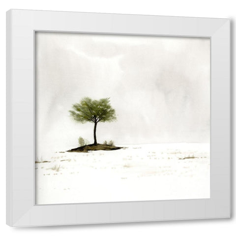 Early Snow I White Modern Wood Framed Art Print by Popp, Grace