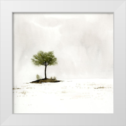 Early Snow I White Modern Wood Framed Art Print by Popp, Grace