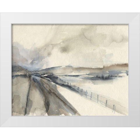 Vanishing Pathway I White Modern Wood Framed Art Print by Goldberger, Jennifer