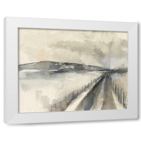 Vanishing Pathway II White Modern Wood Framed Art Print by Goldberger, Jennifer