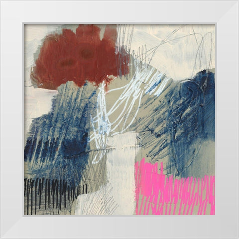 Frenetic II White Modern Wood Framed Art Print by Goldberger, Jennifer