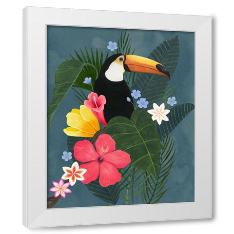 Tropical Wilderness I White Modern Wood Framed Art Print by Popp, Grace