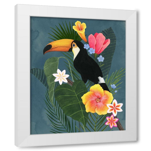 Tropical Wilderness II White Modern Wood Framed Art Print by Popp, Grace