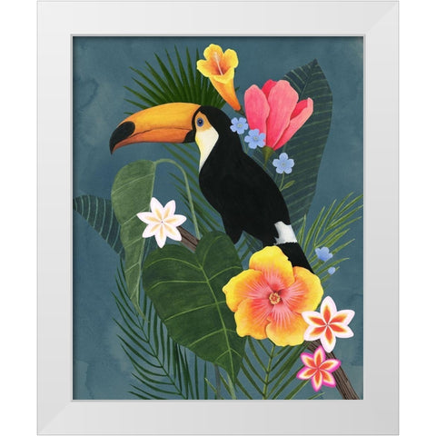 Tropical Wilderness II White Modern Wood Framed Art Print by Popp, Grace