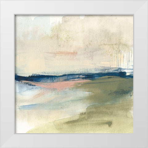 Coastline Vignette I White Modern Wood Framed Art Print by Goldberger, Jennifer