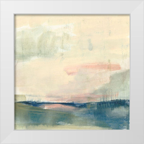 Coastline Vignette II White Modern Wood Framed Art Print by Goldberger, Jennifer
